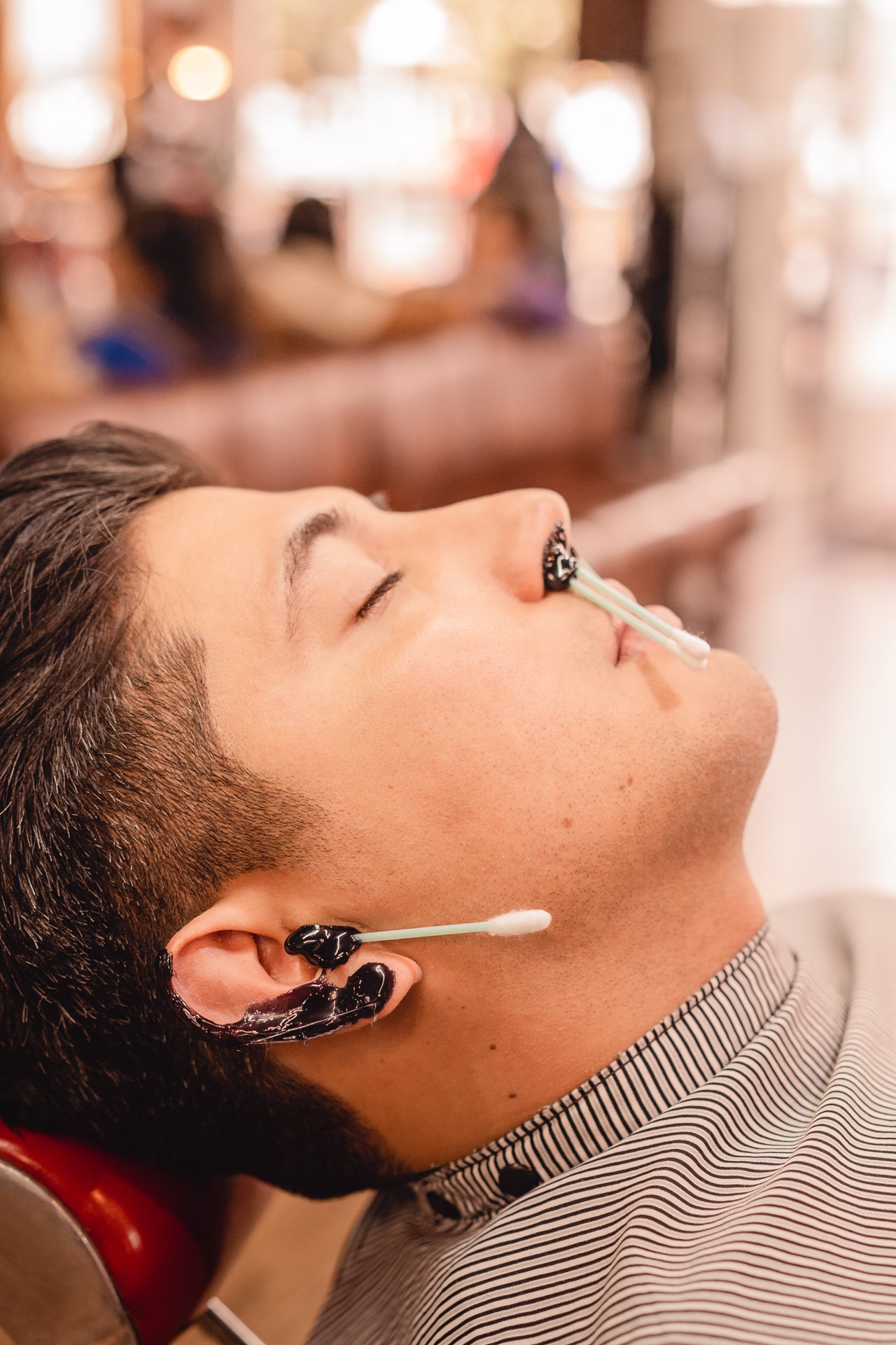 Corte + Ritual de barba + Depilación de nariz + Depilación de oídos